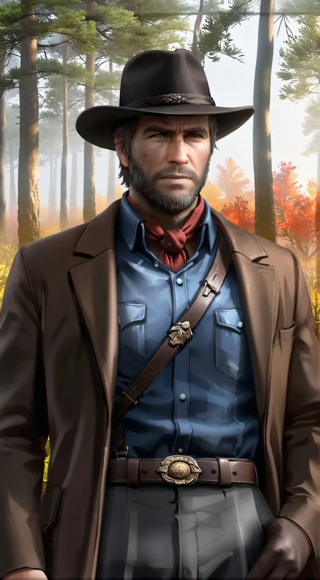 ai character: Arthur Morgan  background