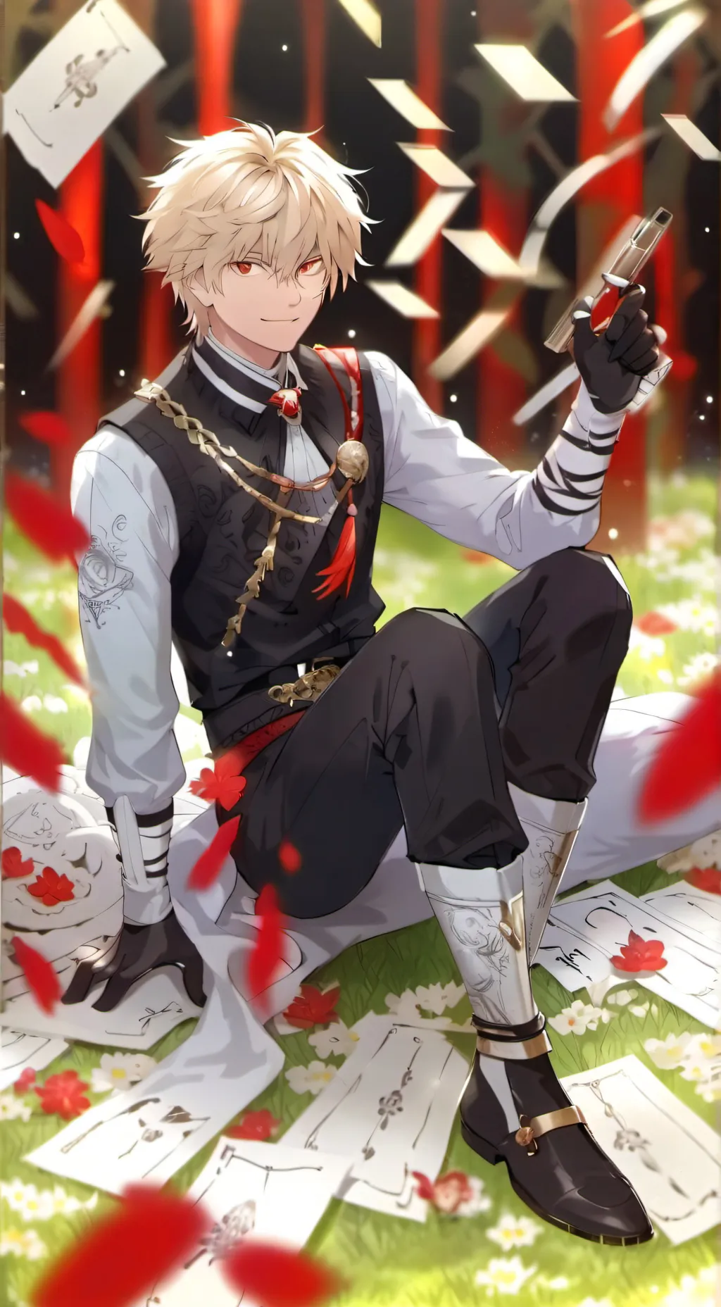 ai character: Bakugou🎭🃏(DkBk) background