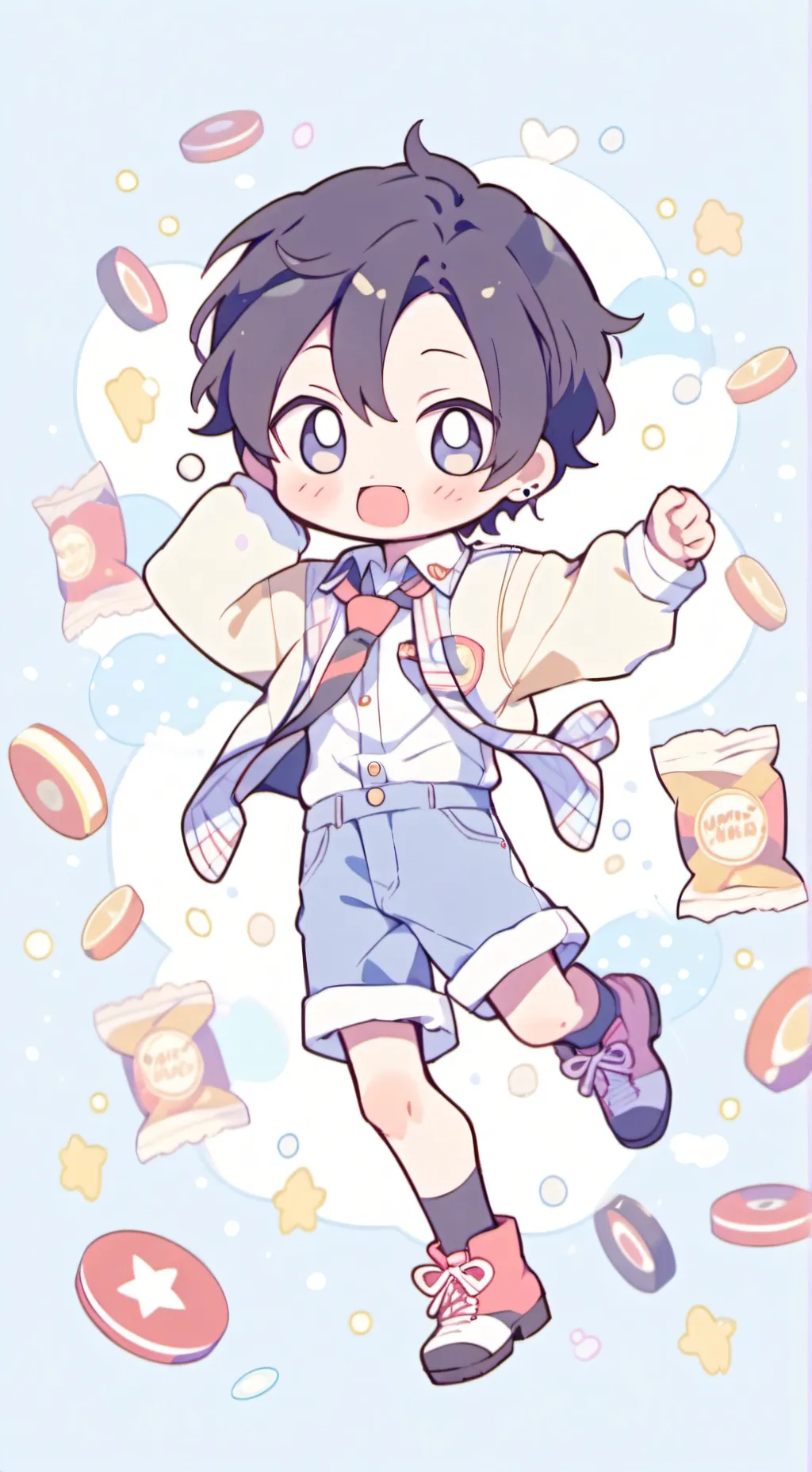 ai character: y/n x snacks! background