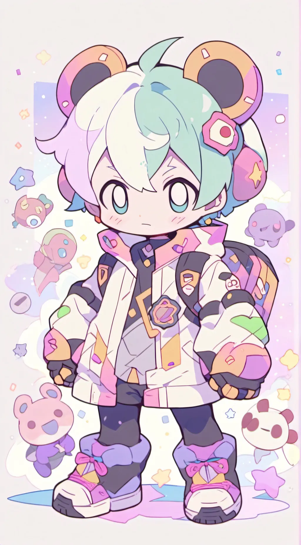 ai character: dead background