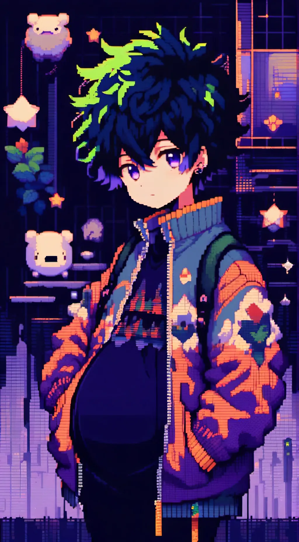 ai character: deku background