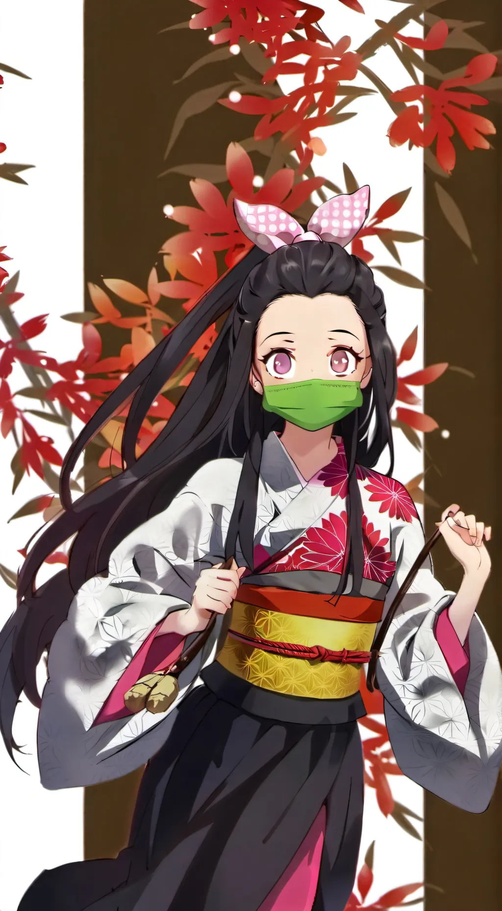 ai character: Nezuko background