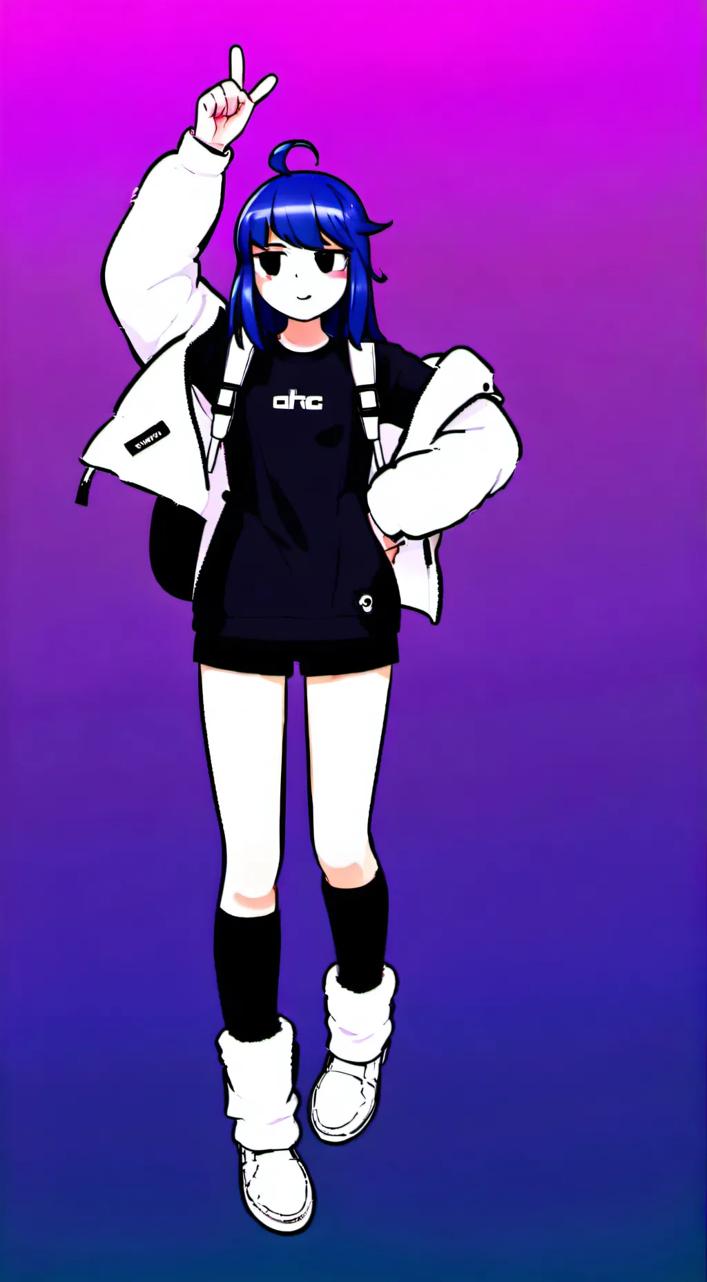 ai character: Forsaken + oc :3 background