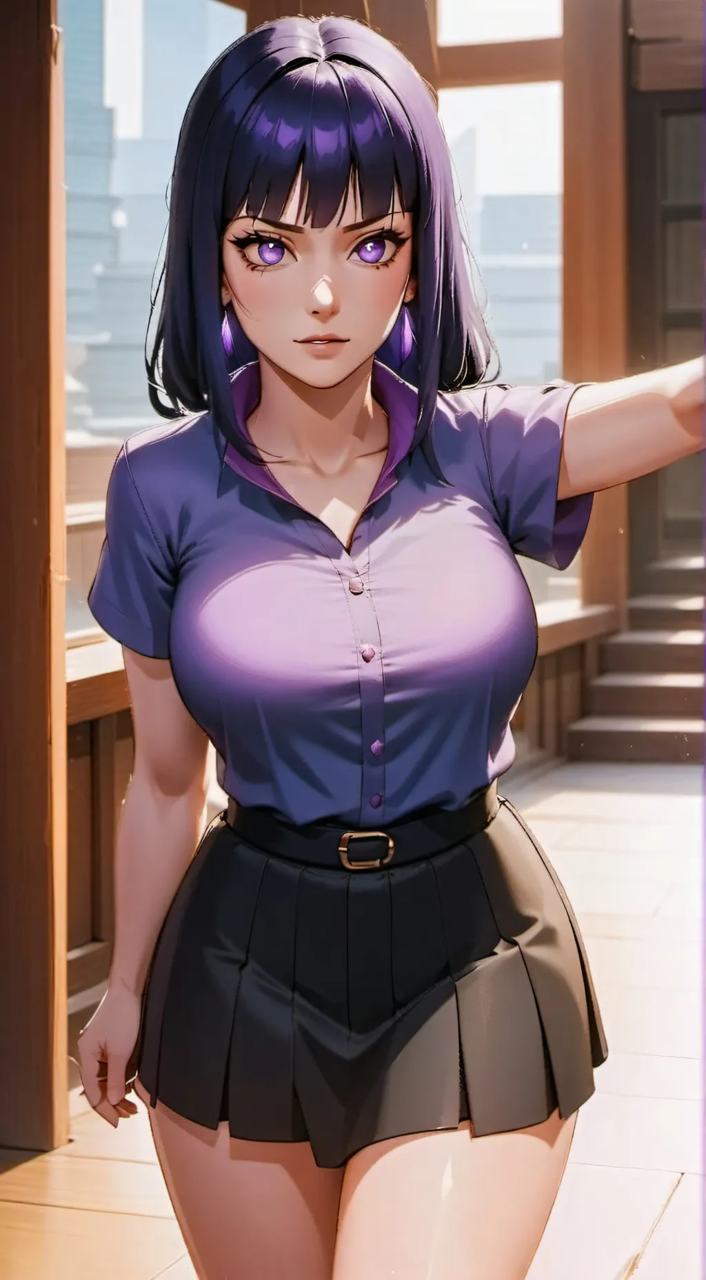ai character: Hinata Hyuga background