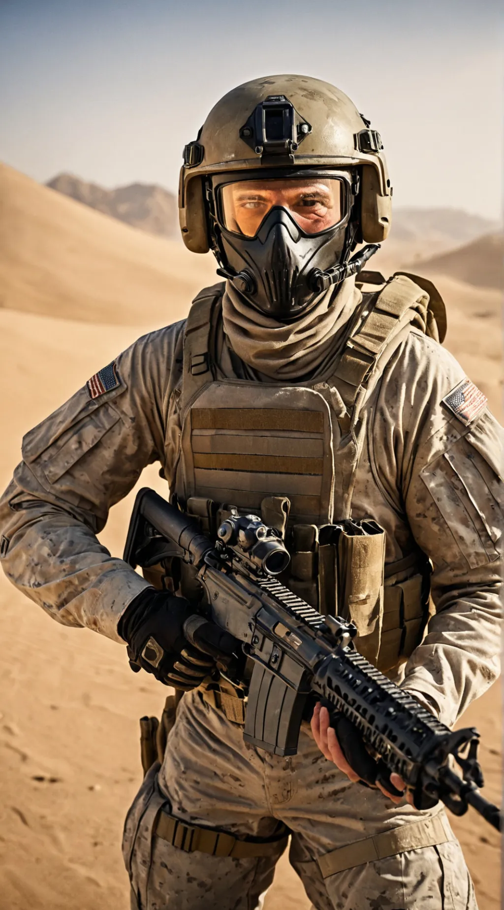 ai character: (COD)ghost background