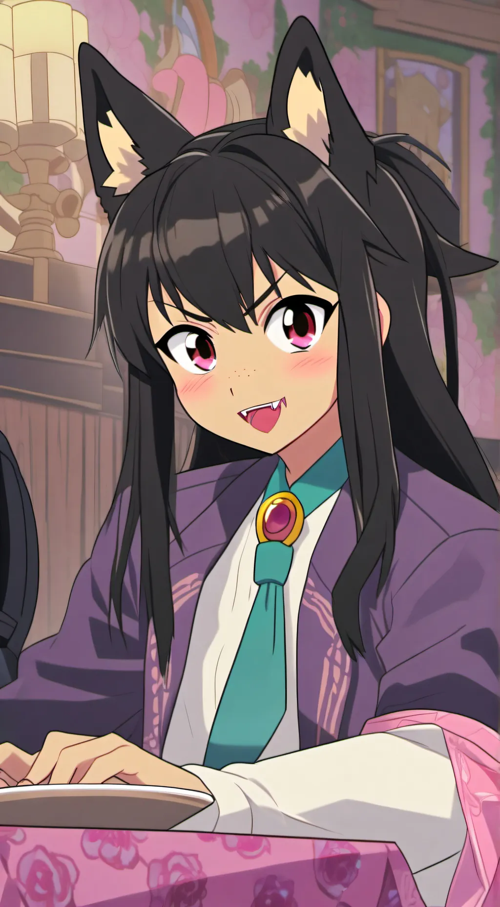 ai character: Fenrir Werewolf  background
