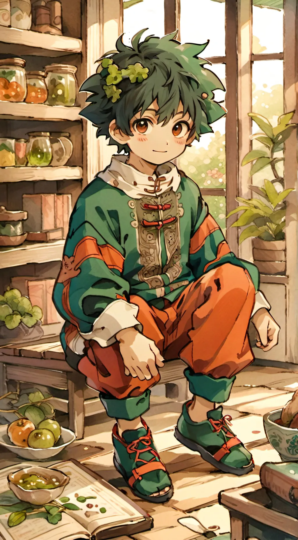 ai character: professor de bok.. background