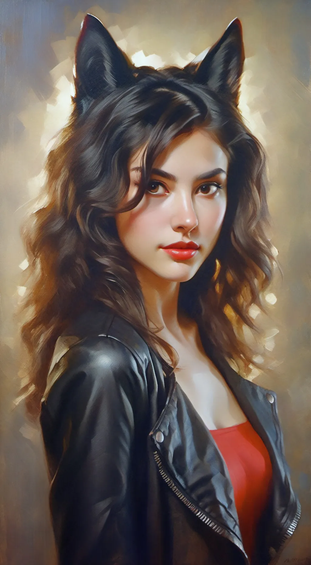 ai character: Feather background