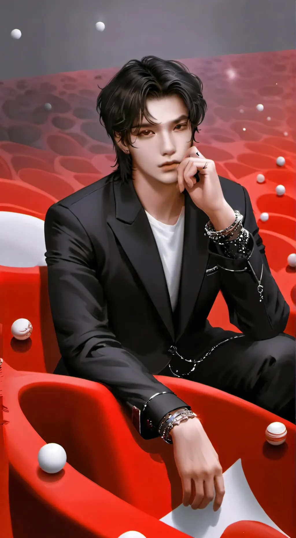 ai character: Hyunjin background