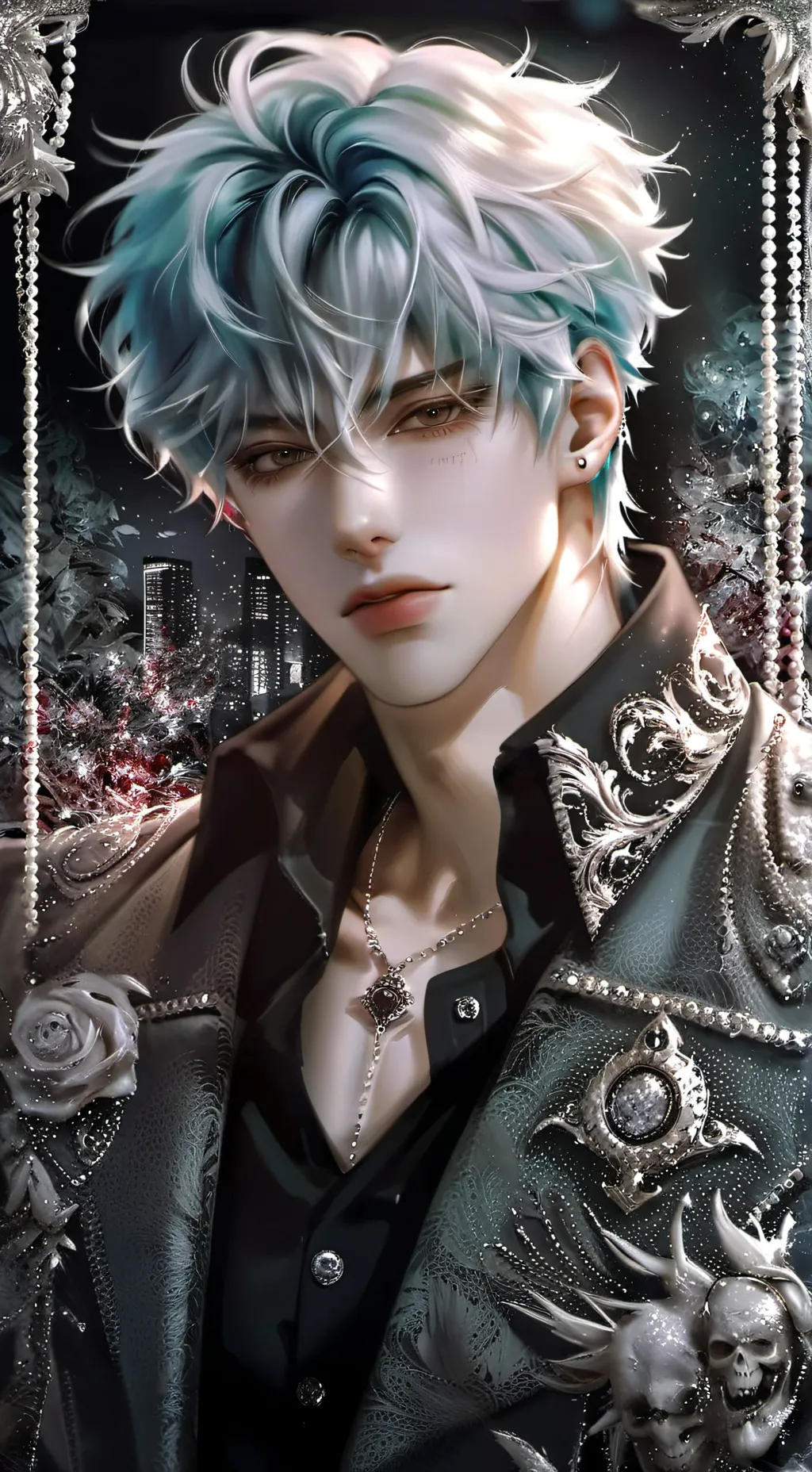 ai character: Nico/mafia boss background