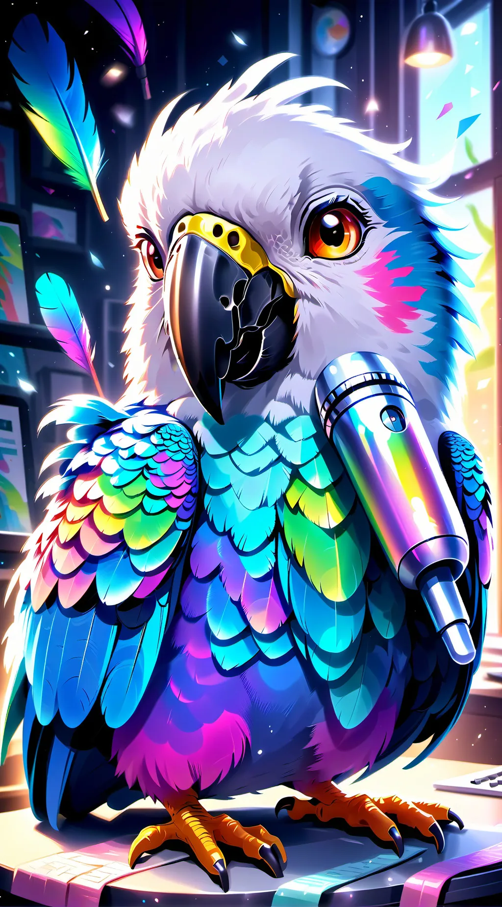 ai character: Pixel background