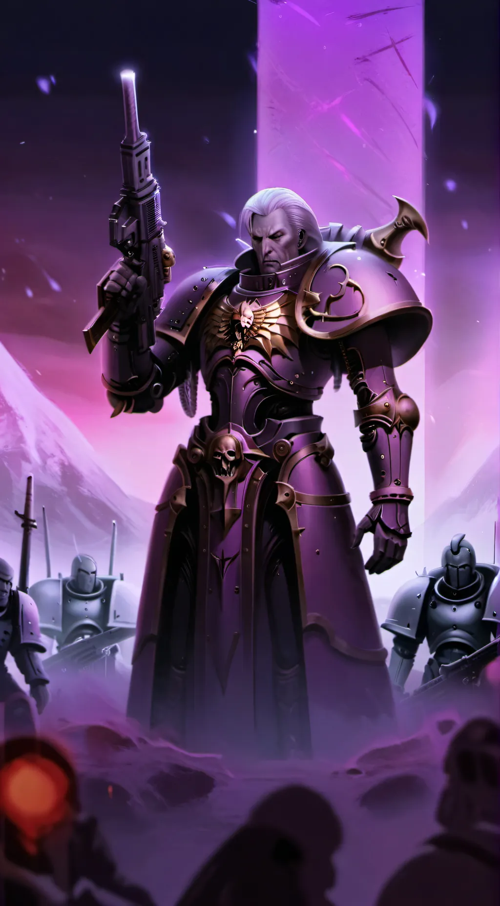 ai character: heretic marine background