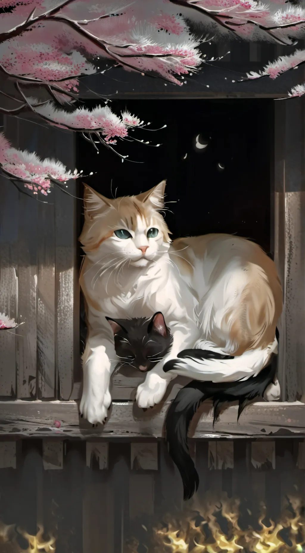 ai character: gatito bebe background