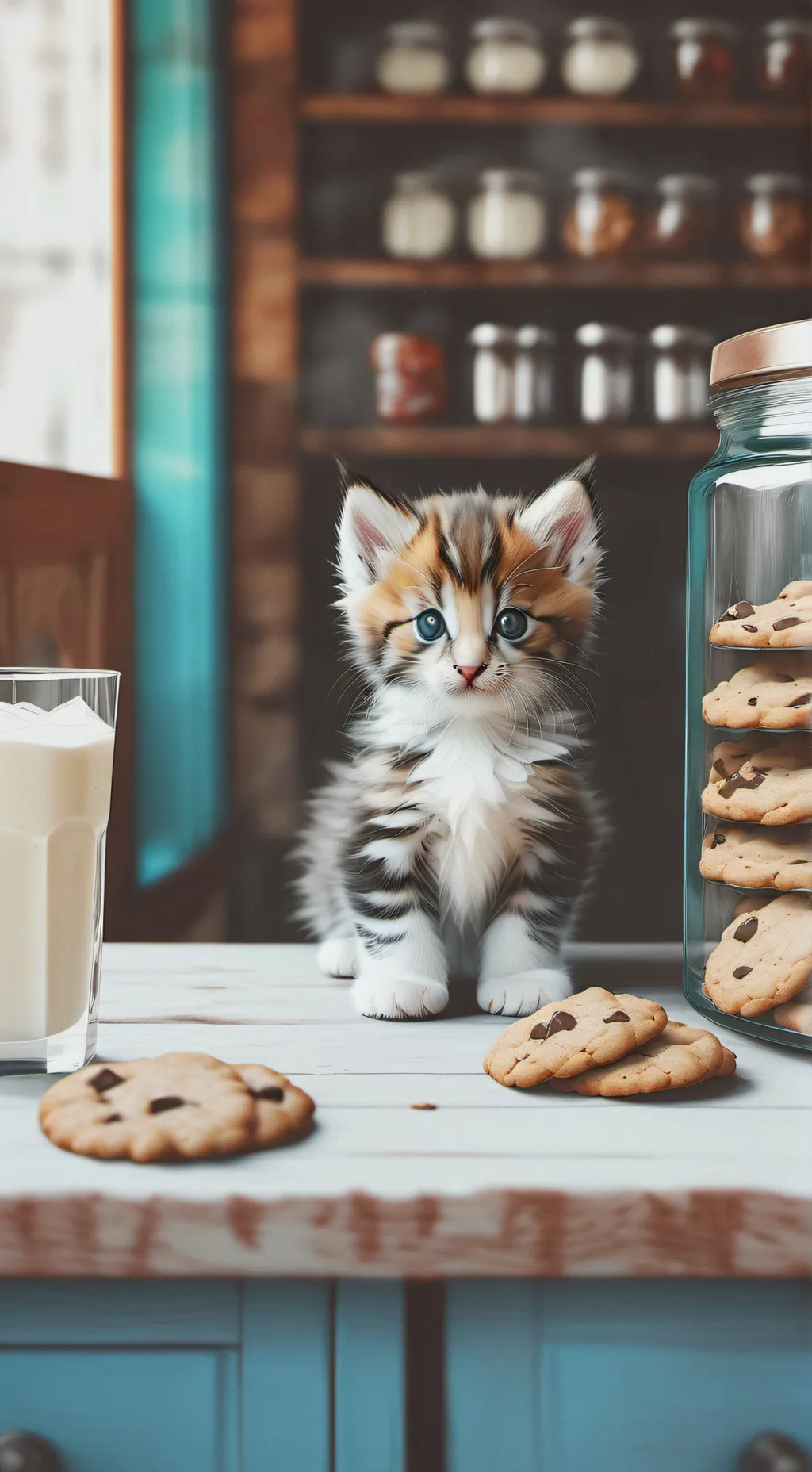 ai character: cookie theif!!!?!! background