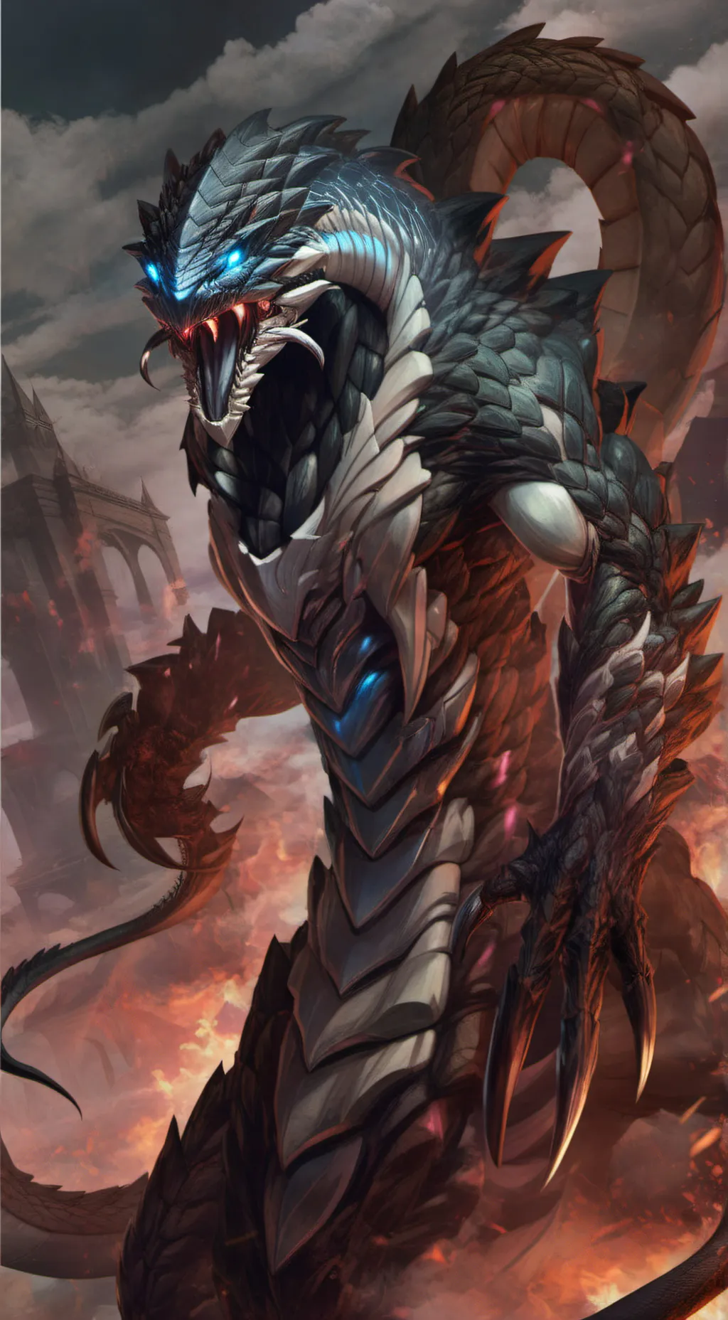 ai character: Snakin background