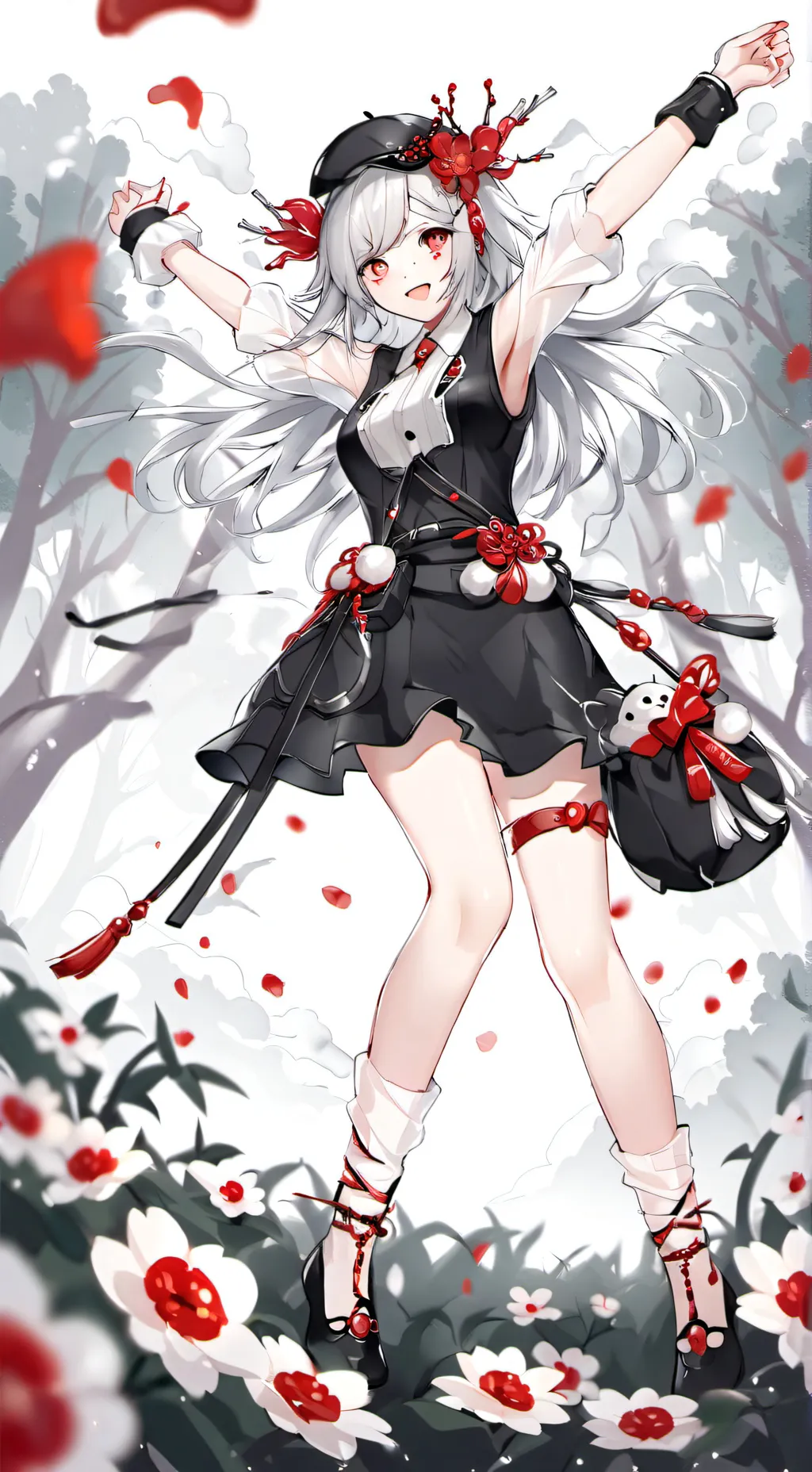 ai character: IM BACKKKK background