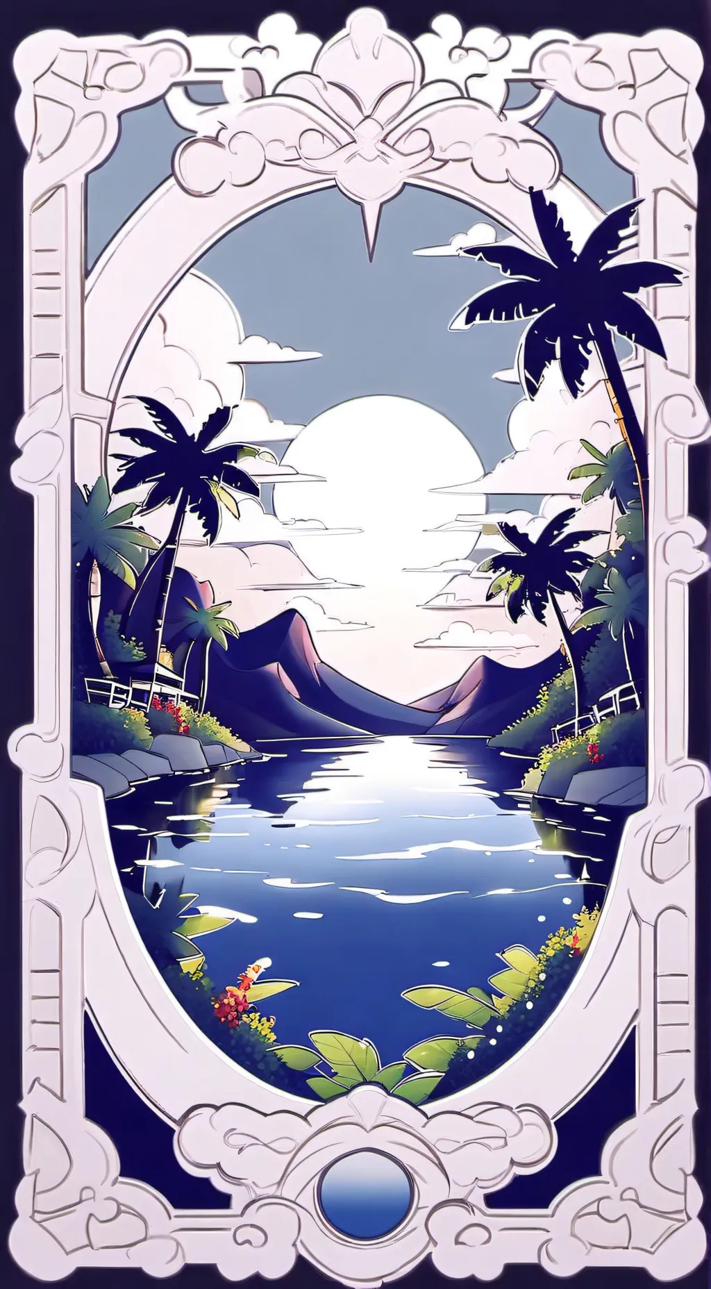 ai character: pool background