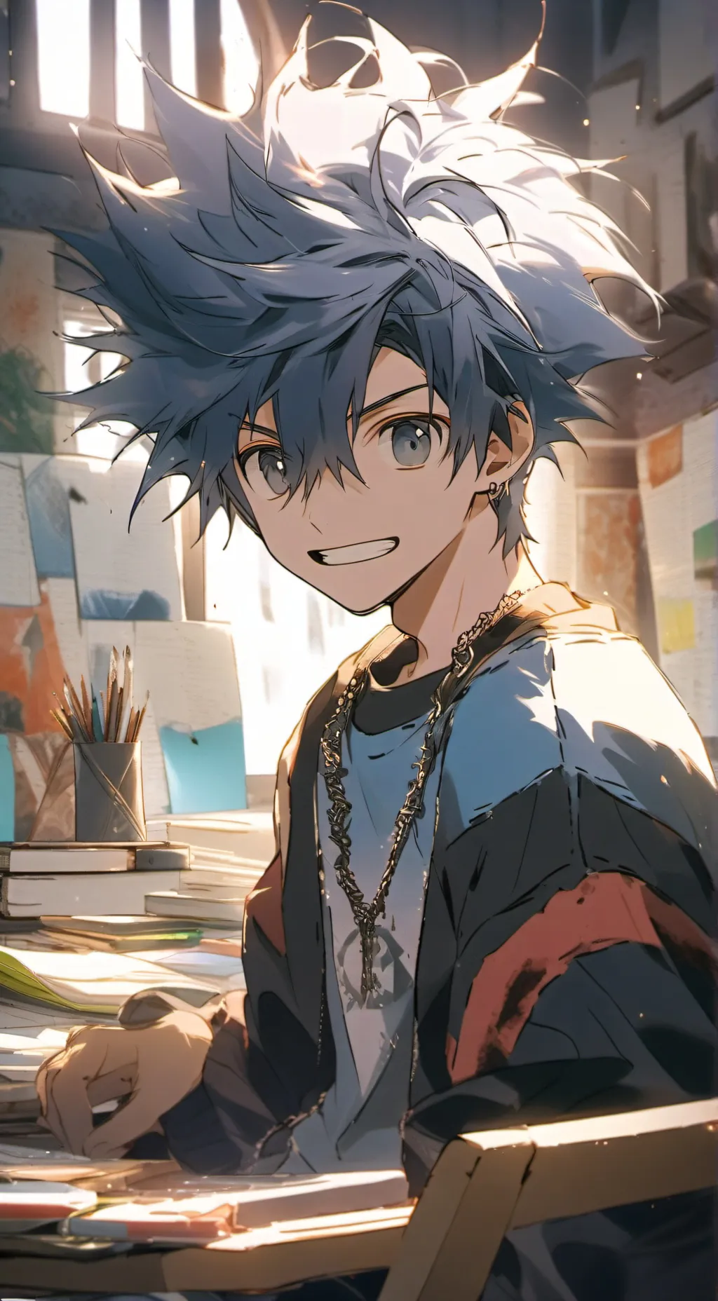 ai character: Zack LeMeadow background