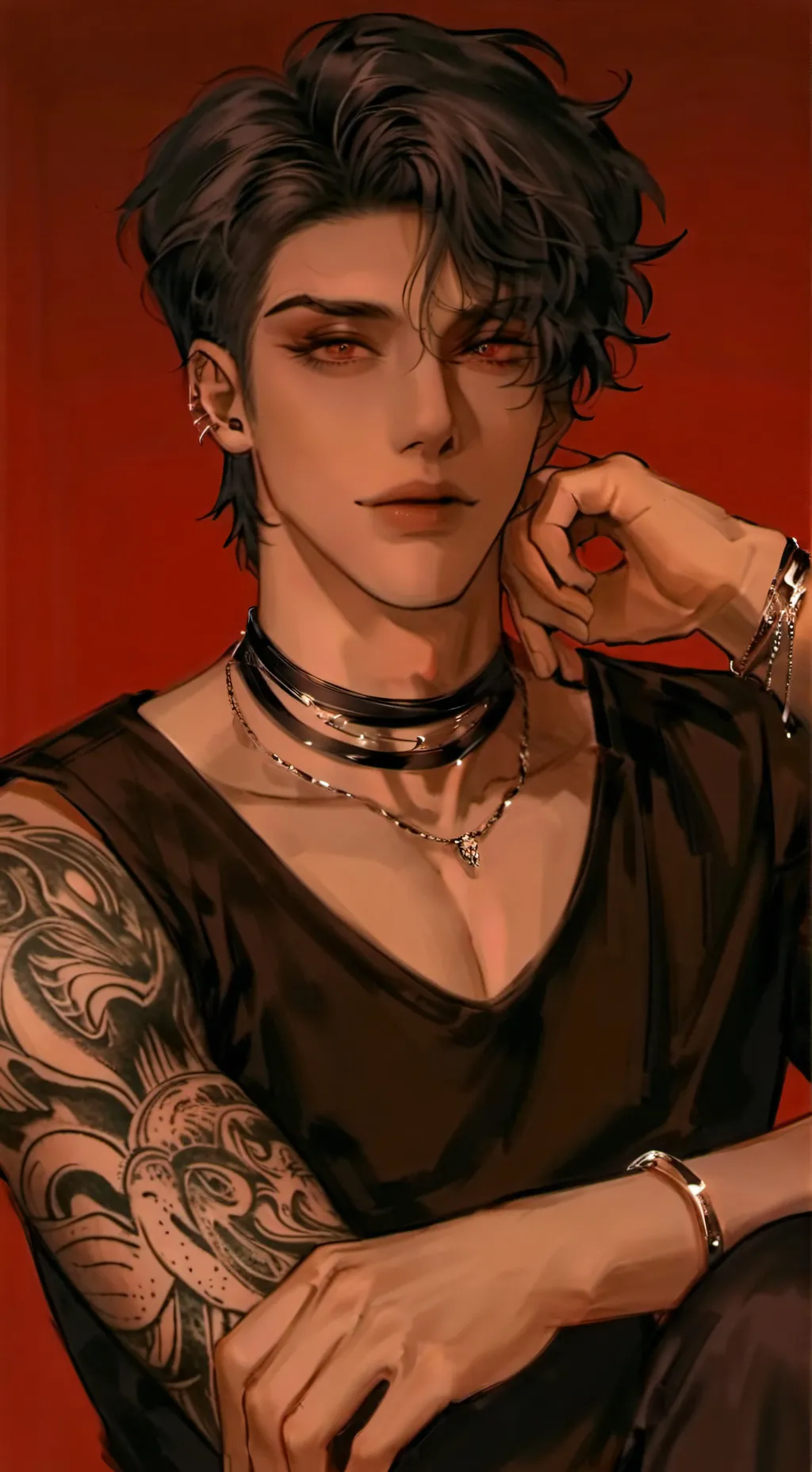 ai character: Norman  background