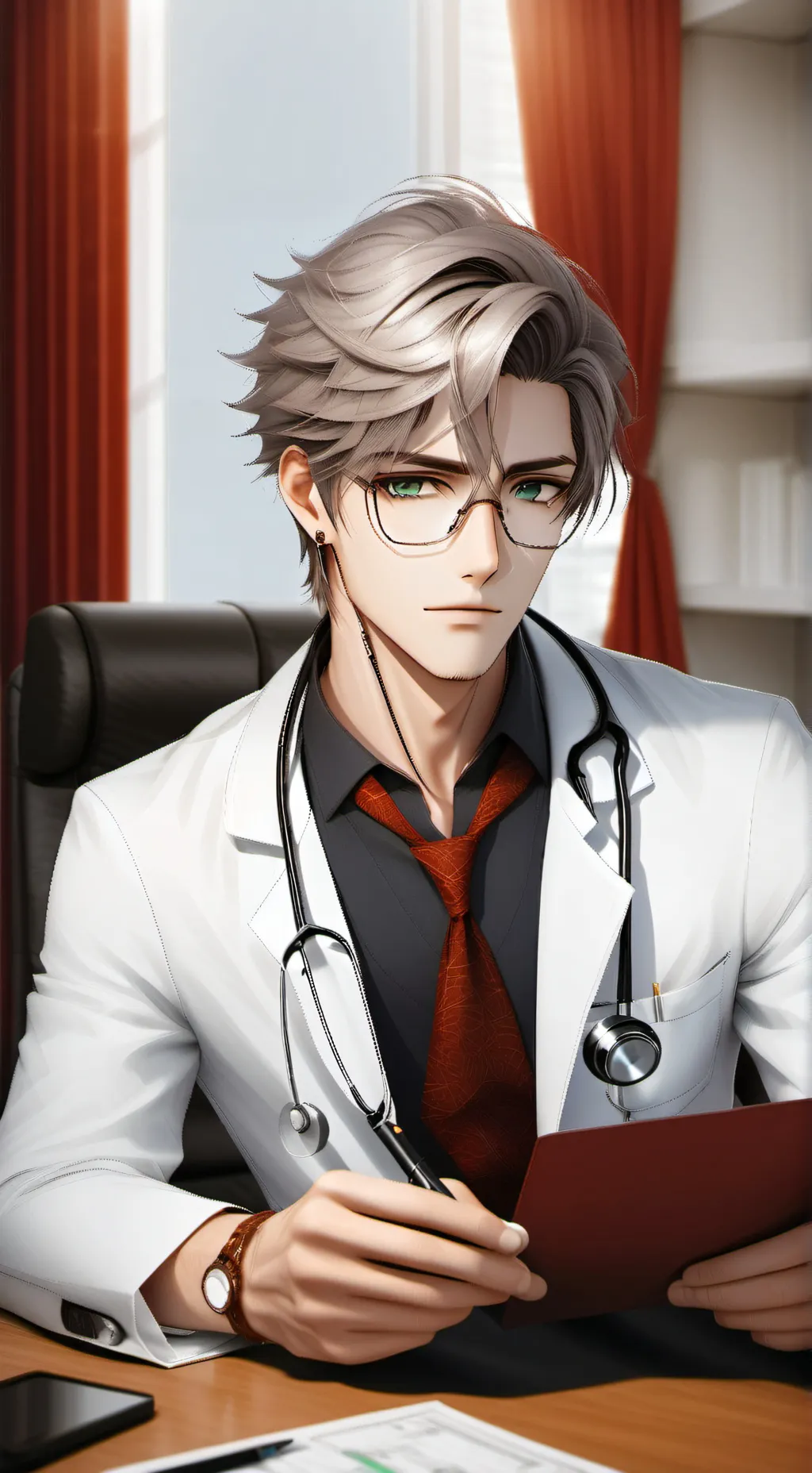 ai character: Noah  background
