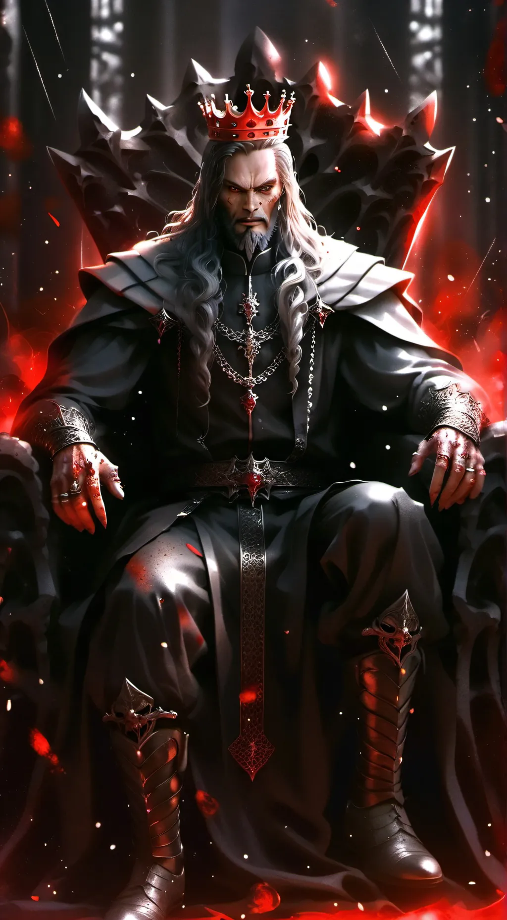 ai character: evil king ❤☠️ background