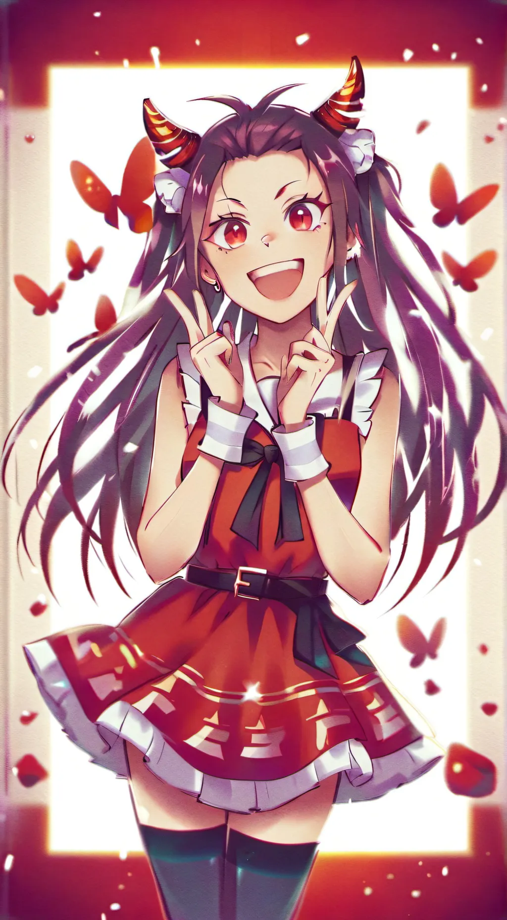 ai character: Girl kirishima  background
