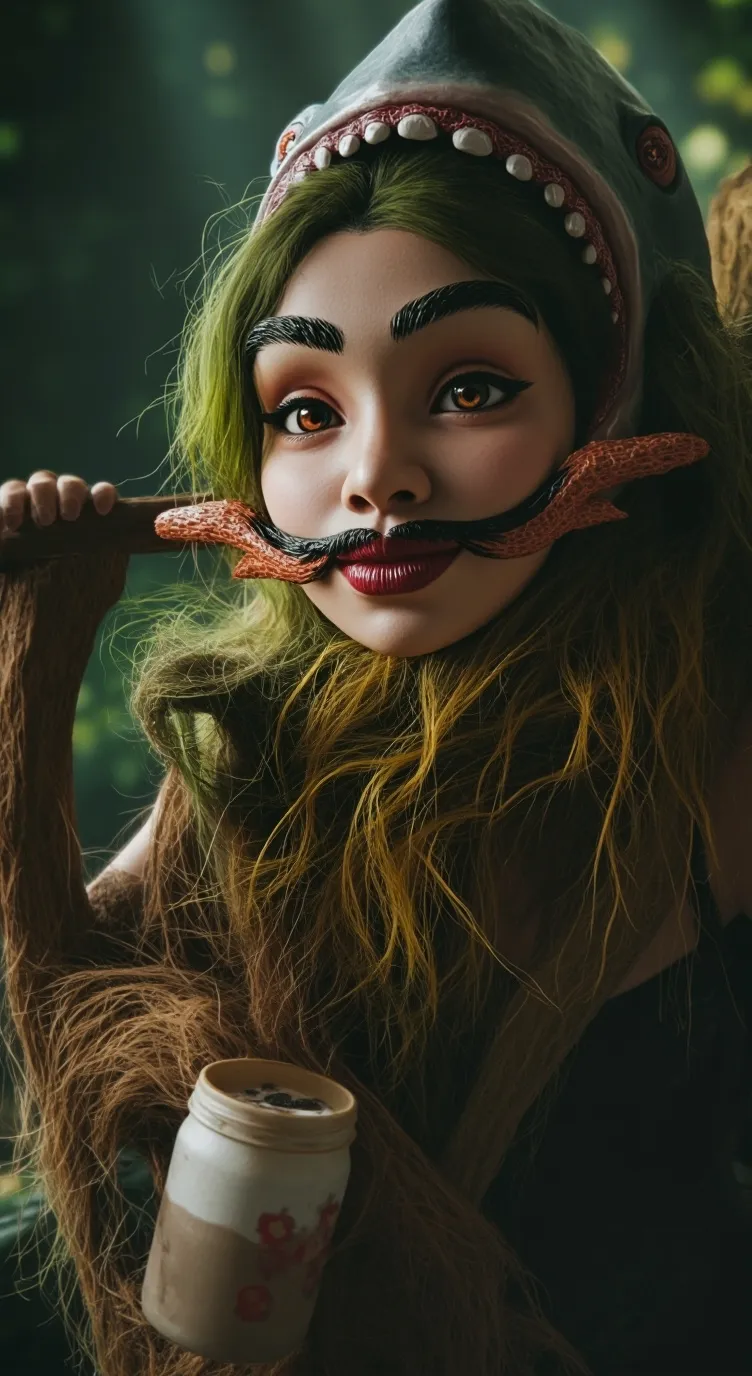ai character: Ugly Girl background
