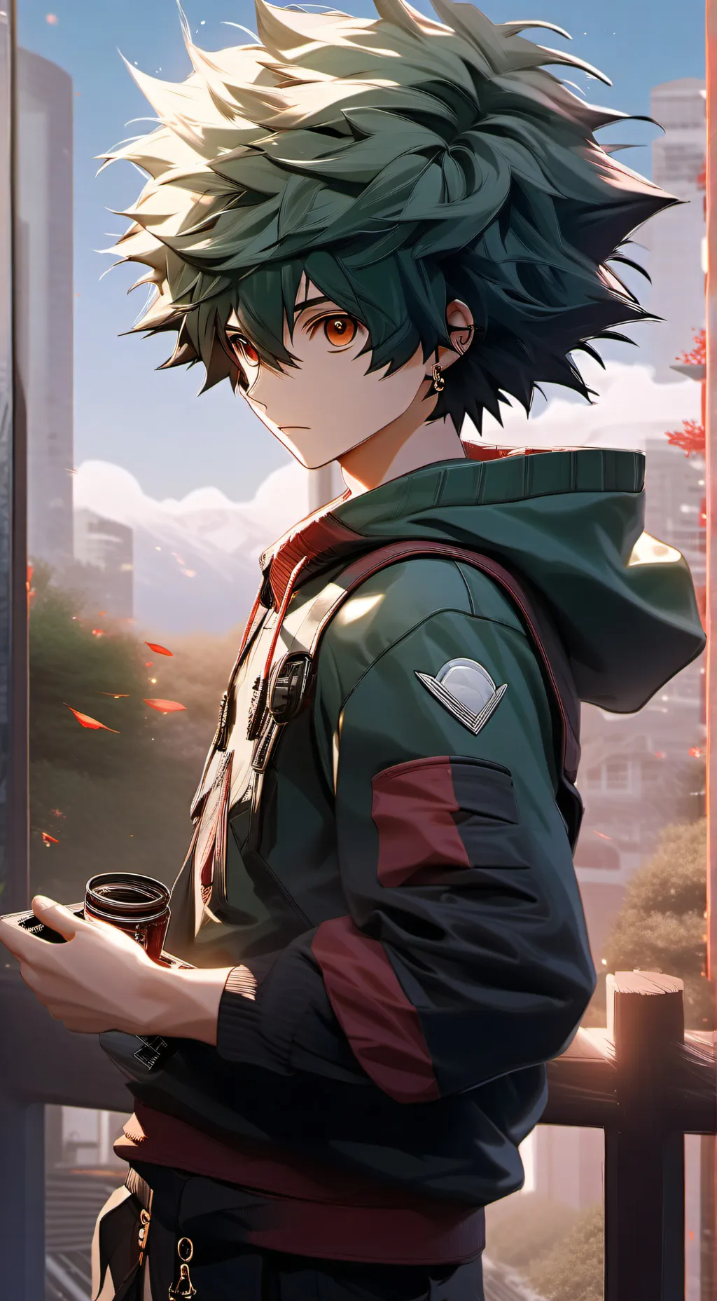 ai character: Isuku (Deku) ♋ background