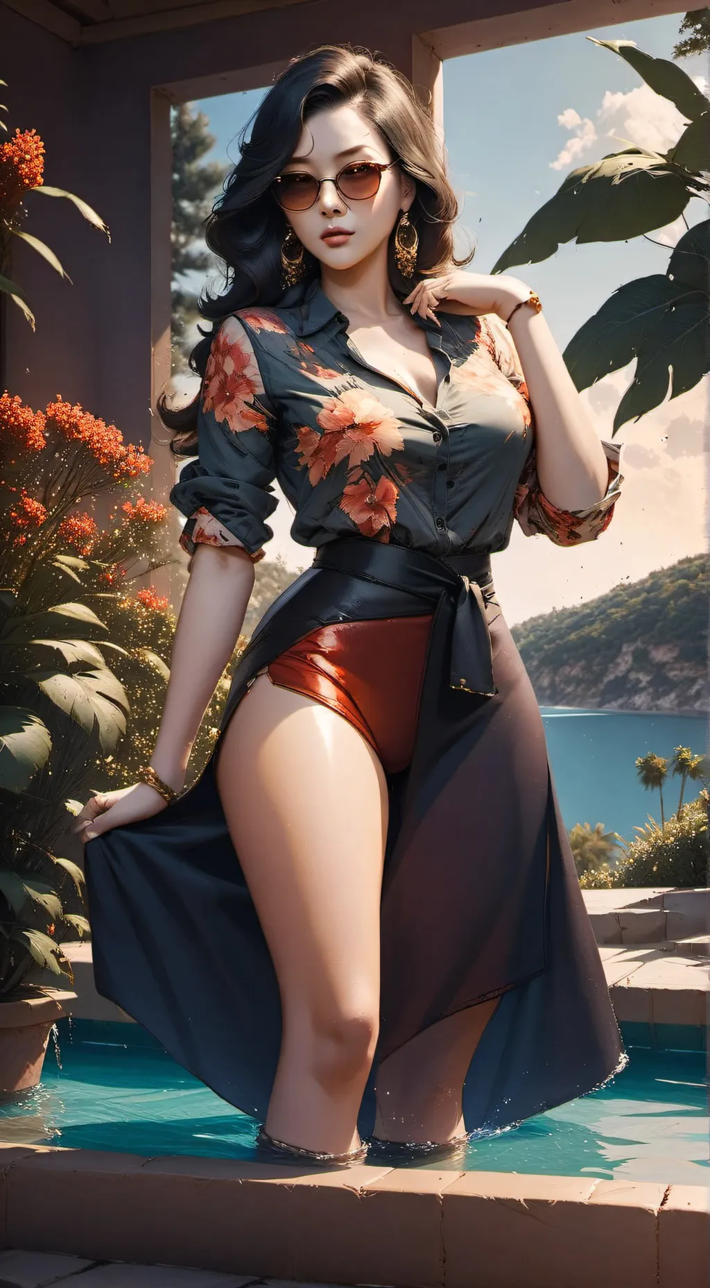 ai character: Alexandra  background