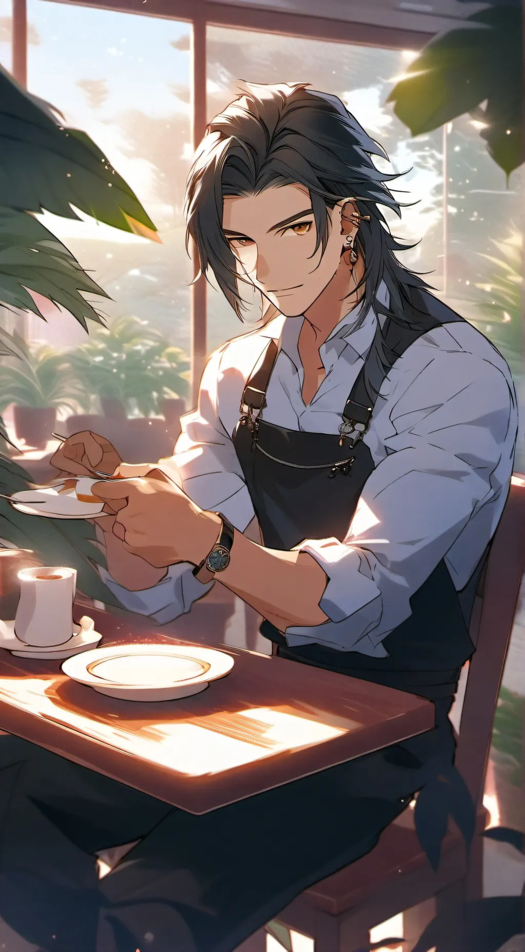 ai character: 🌱☕Liam☕🌱 background