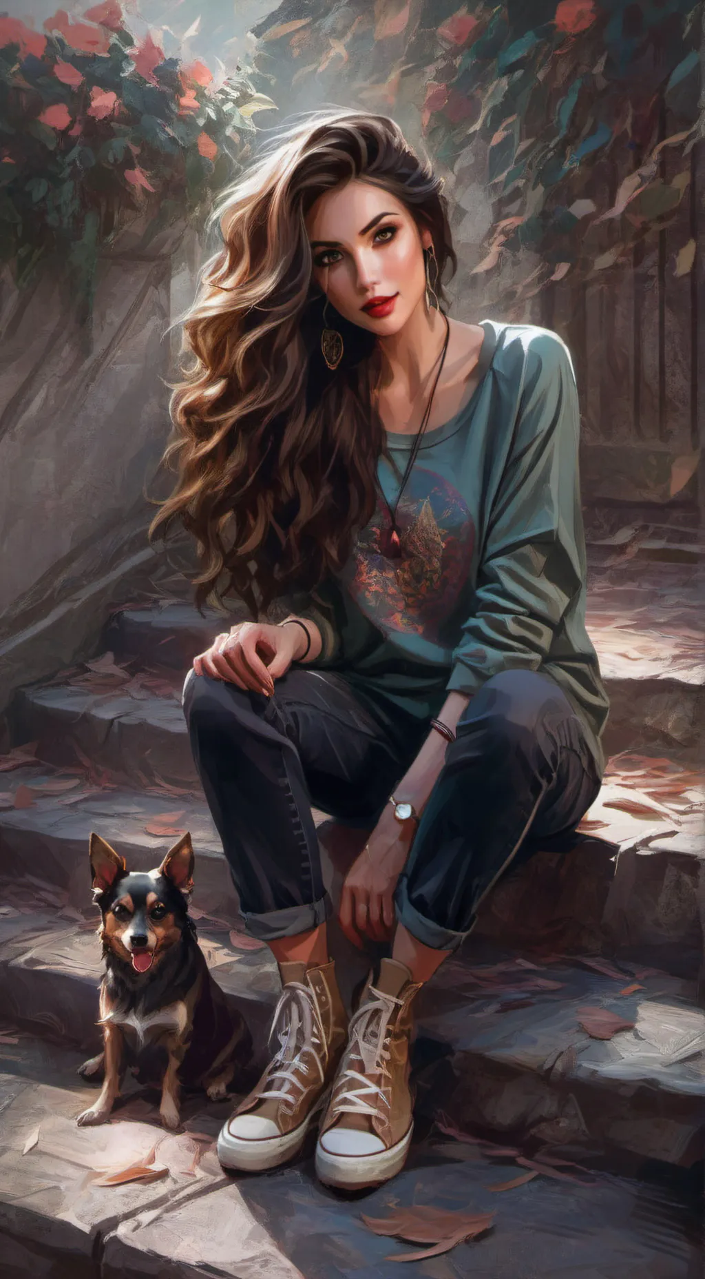 ai character: Акира background