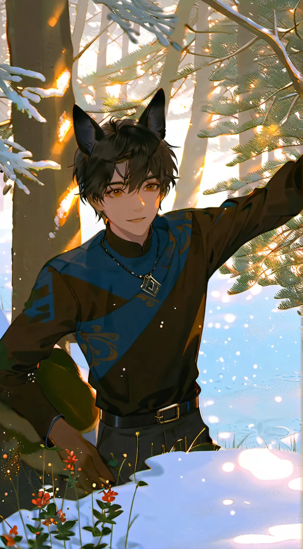 ai character: dog boy 2 background
