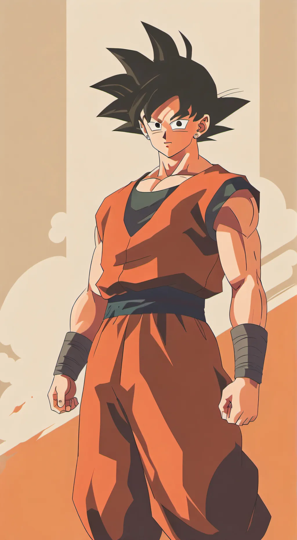 ai character: son goku  background