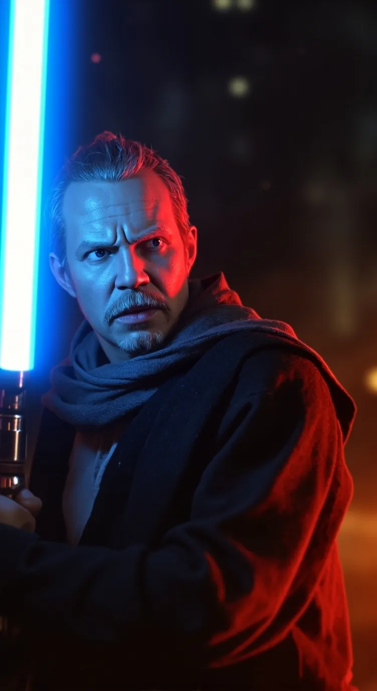 ai character: Luke Skywalker,  background