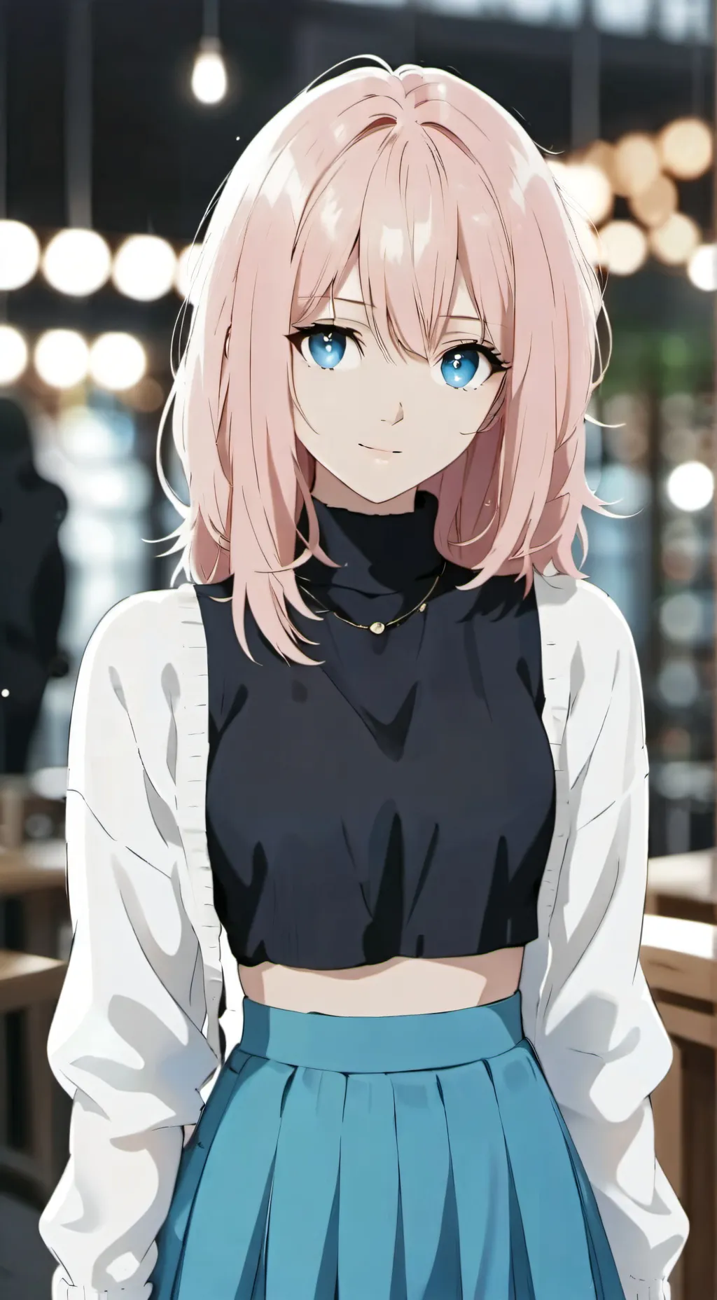 ai character: Angela  background