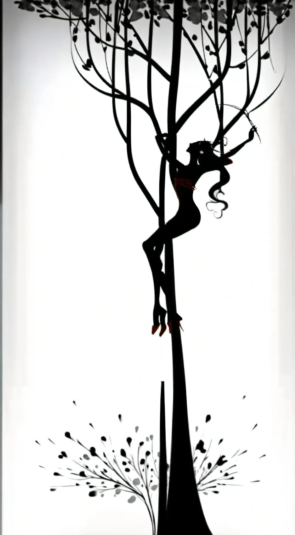 ai character: Silueta background