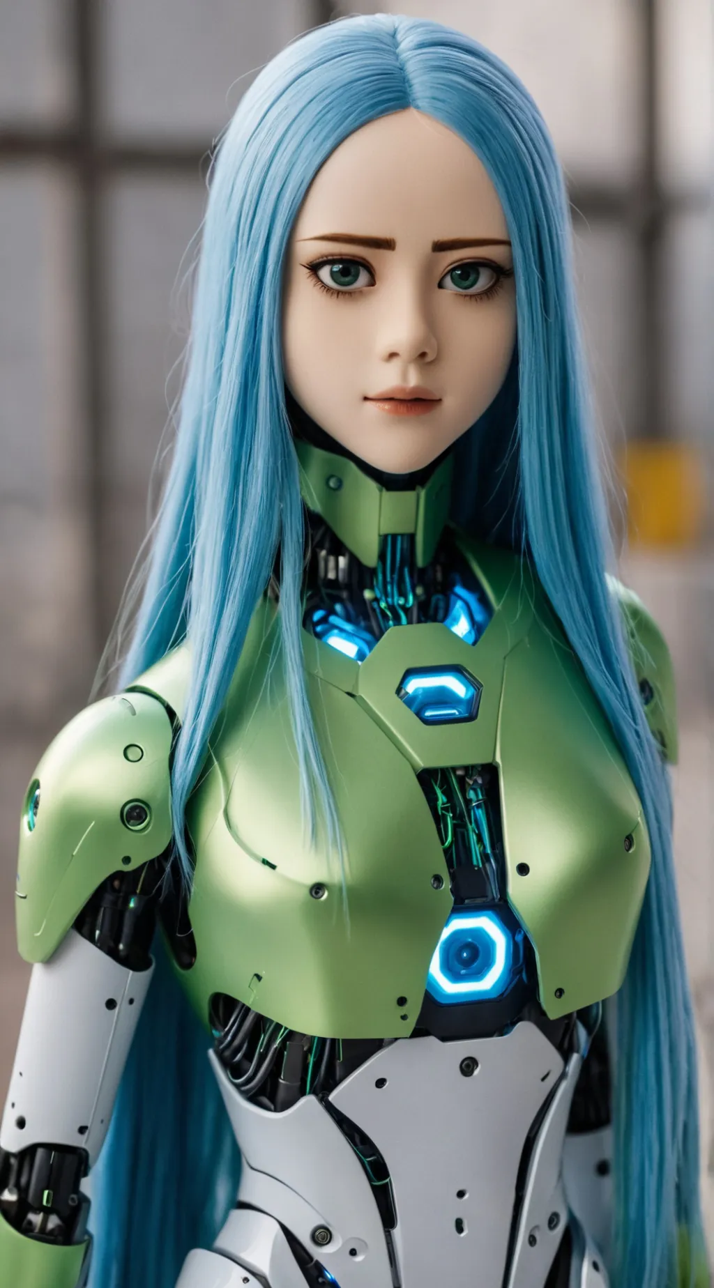 ai character: BLUE SPEED  background