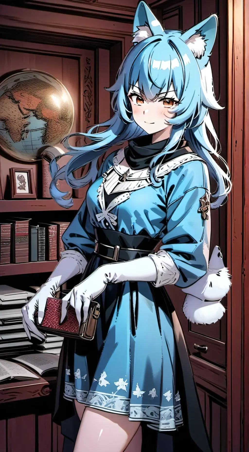 ai character: Claire menrow background