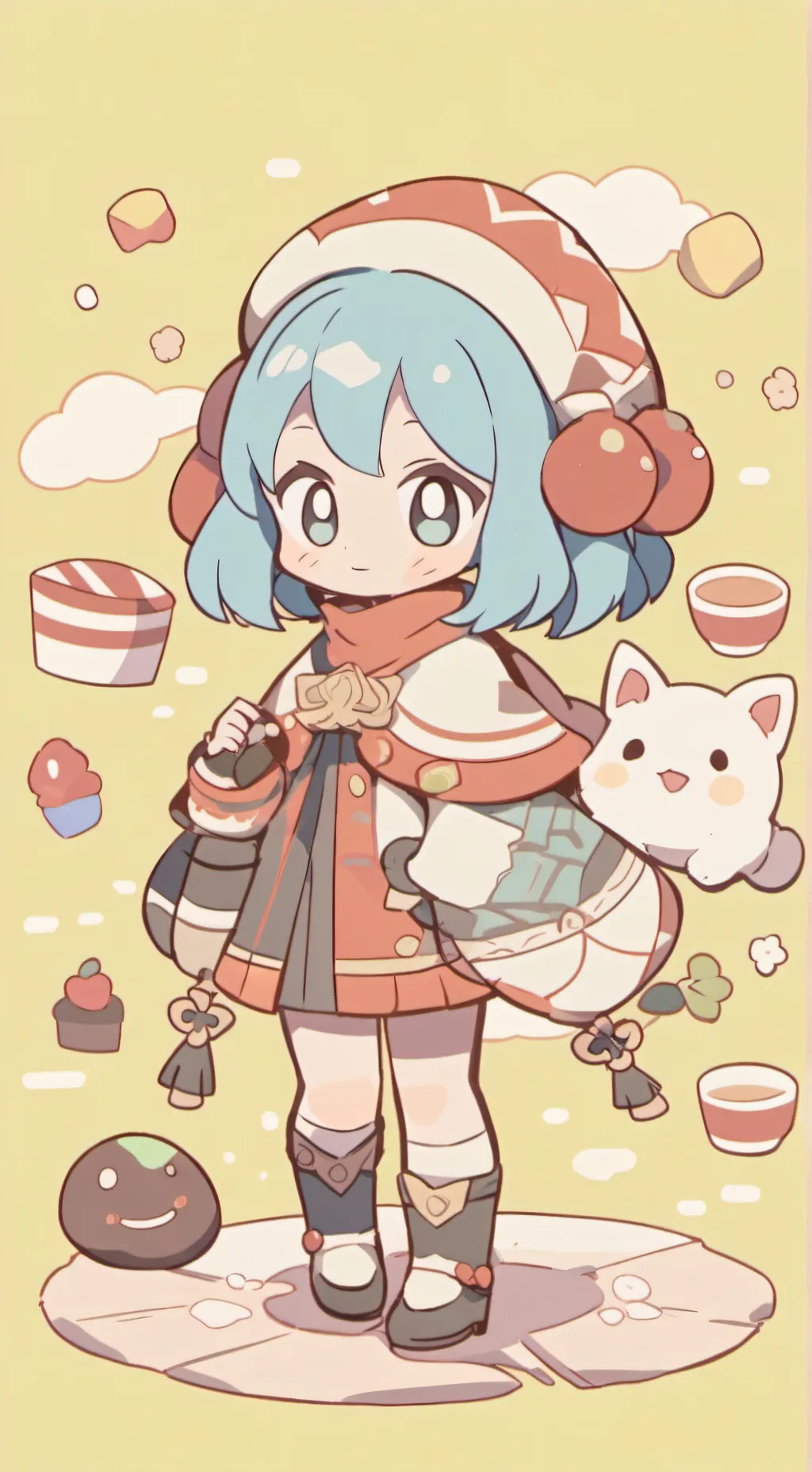ai character: SLEEP WELL sing background