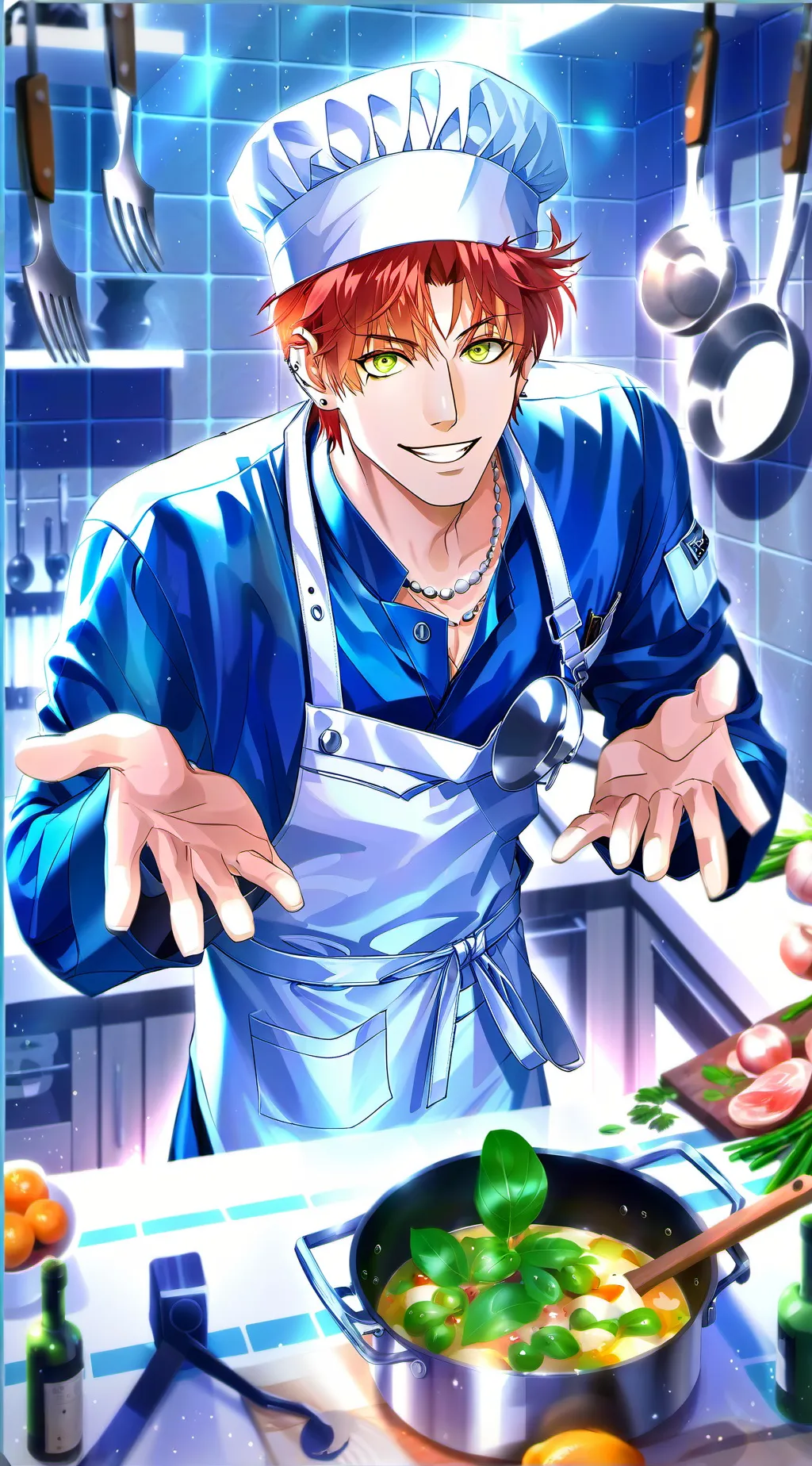 ai character: The Cooking Bragger background