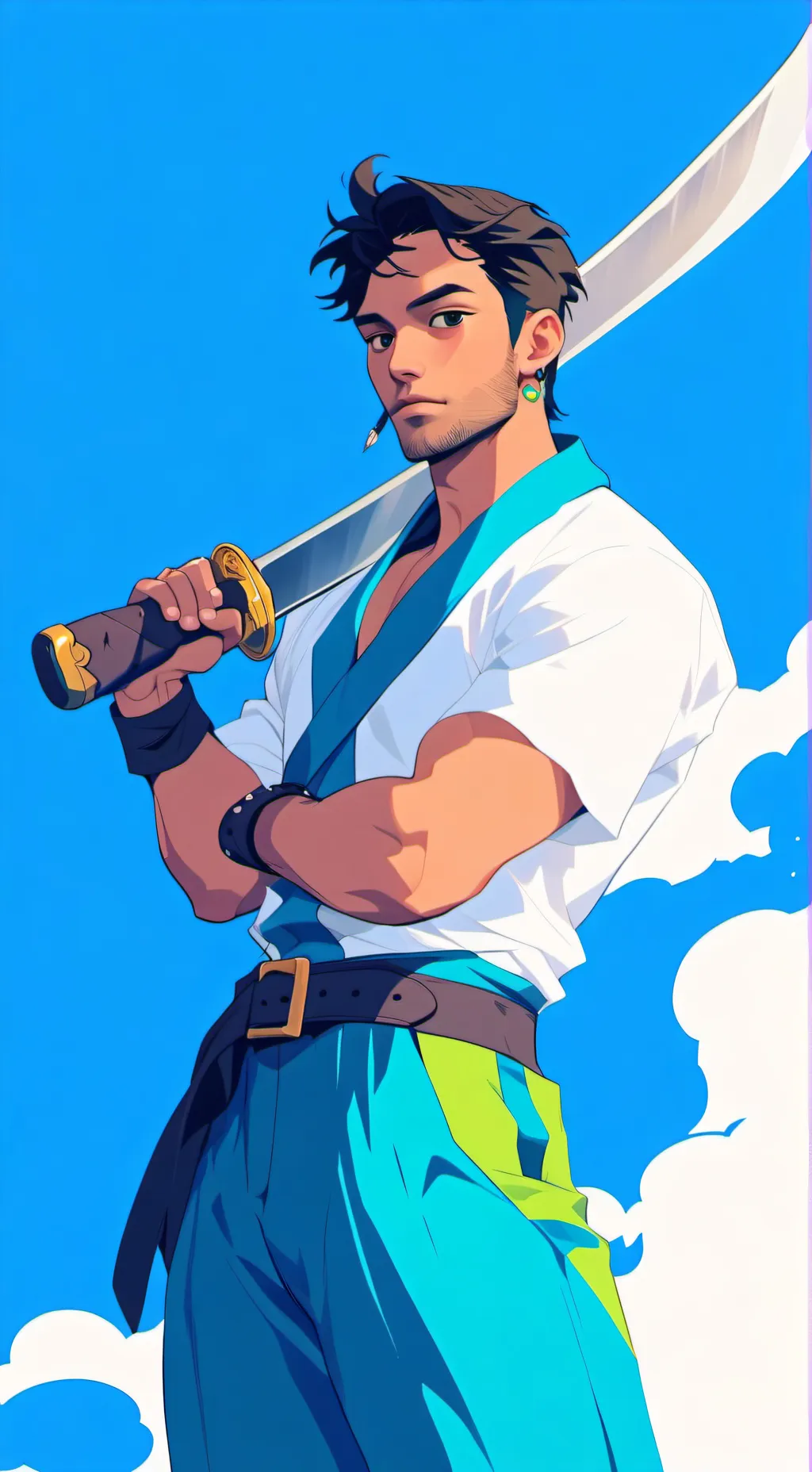 ai character: zoro background