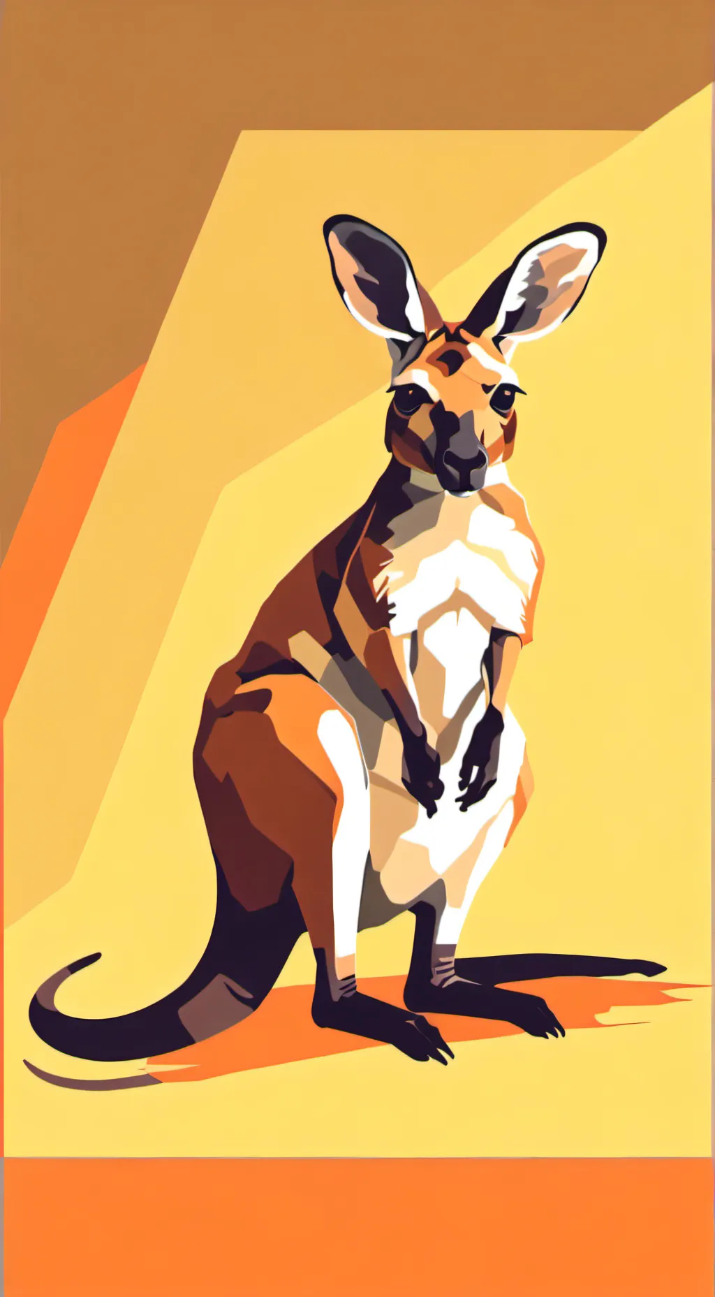 ai character: Father Kangaroo… background