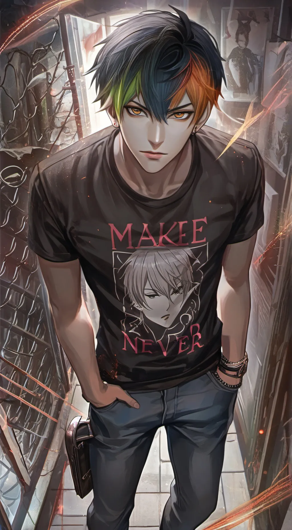 ai character: Egotistical Emo Friend background