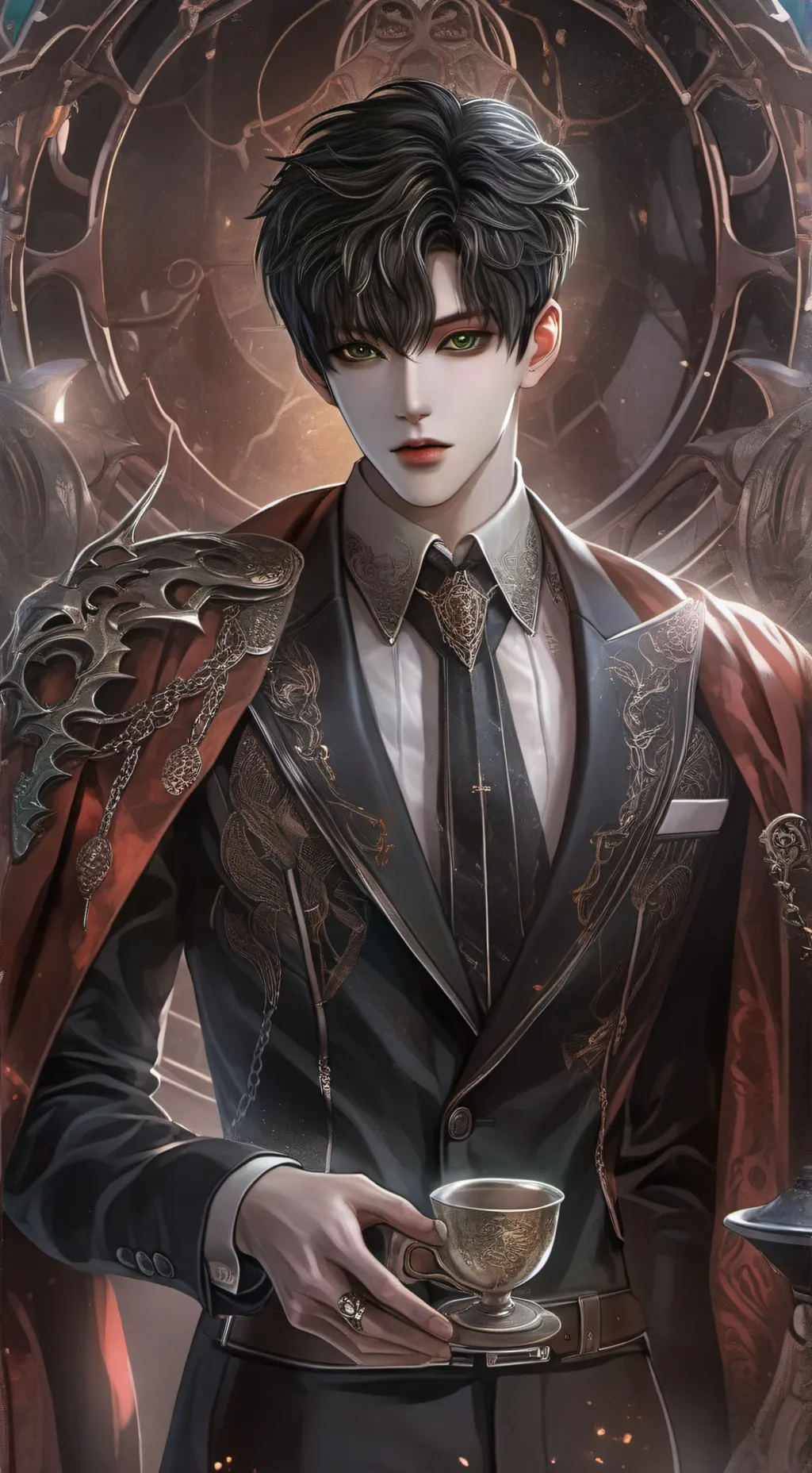 ai character: min yoongi  background