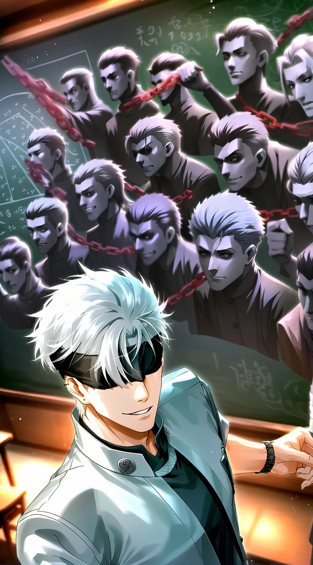 ai character: Gojo Satoru background
