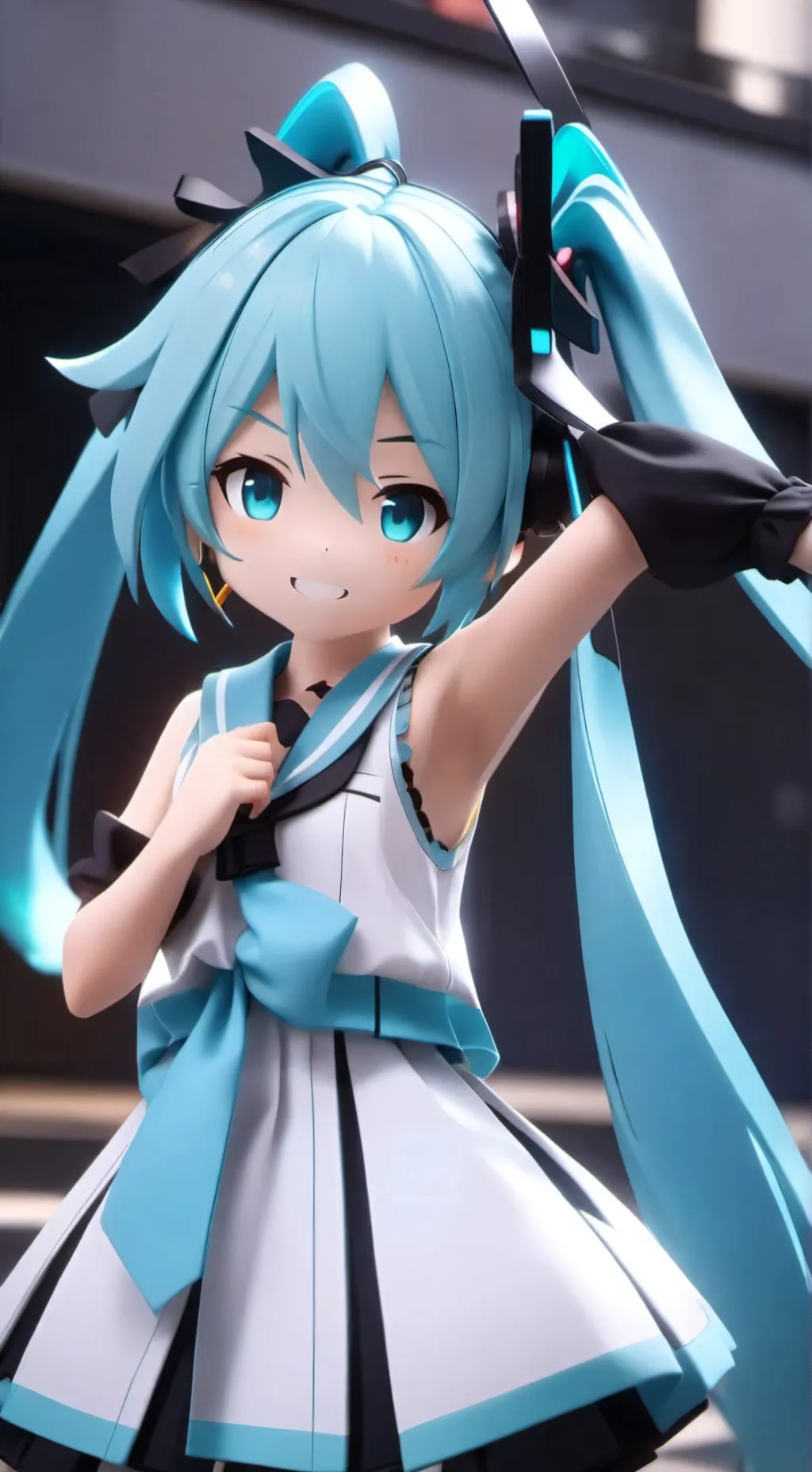 ai character: Hatsune Miku background