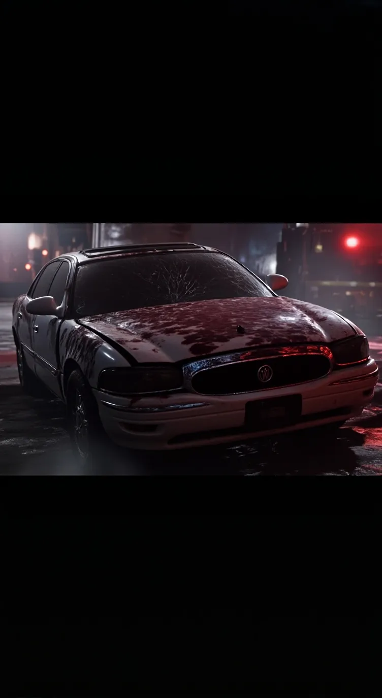 ai character: car crash background