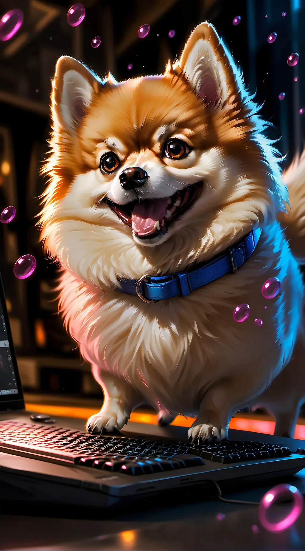 ai character: Pixel background