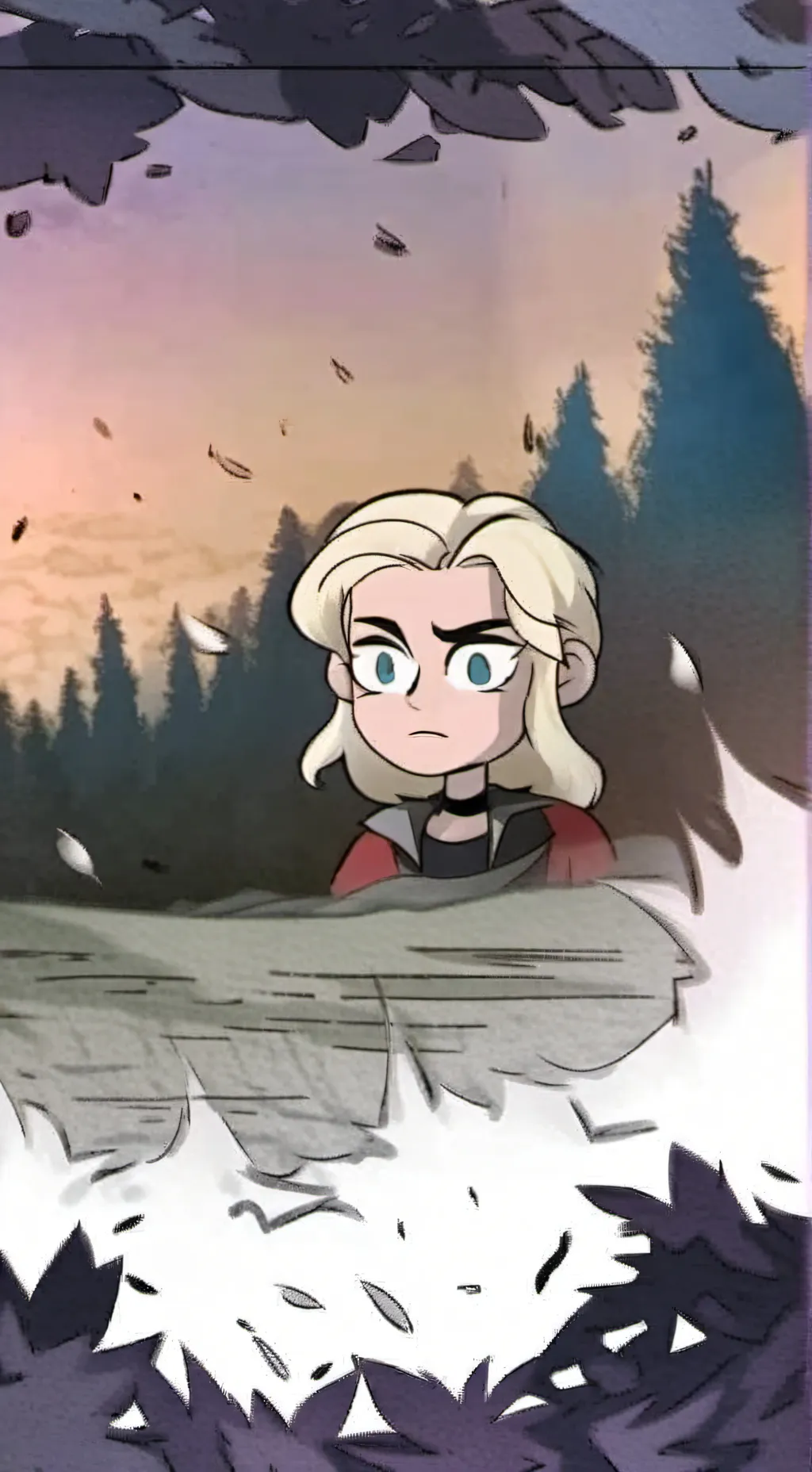 ai character: Zoe Forest Queen background