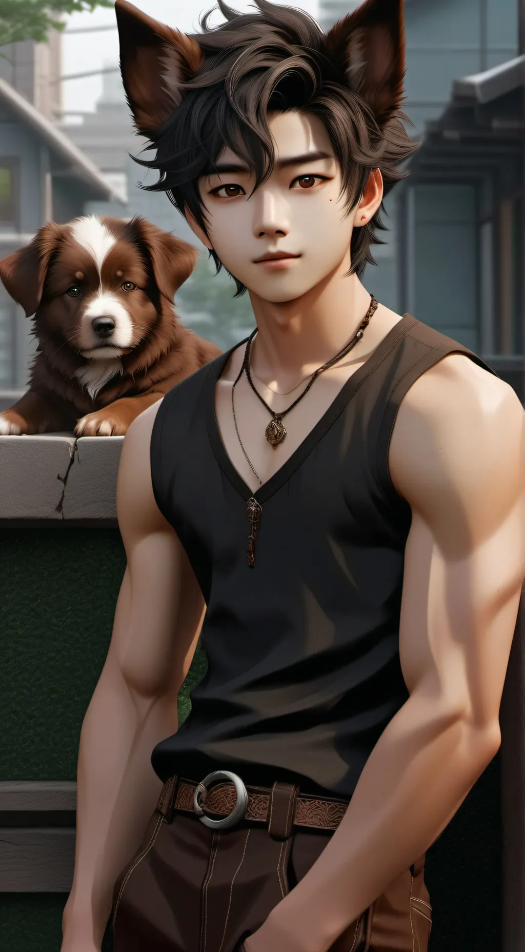 ai character: step son background